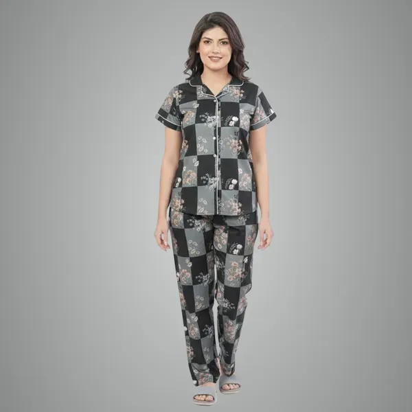 Black_Cotton_Premium_Night_Suit_For_Women