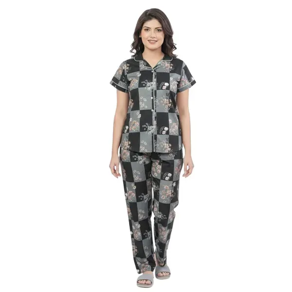Black_Cotton_Premium_Night_Suit_For_Women