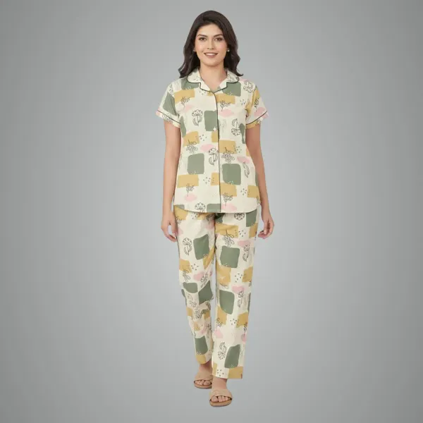 Beige_Cotton_Premium_Night_Suit_For_Women