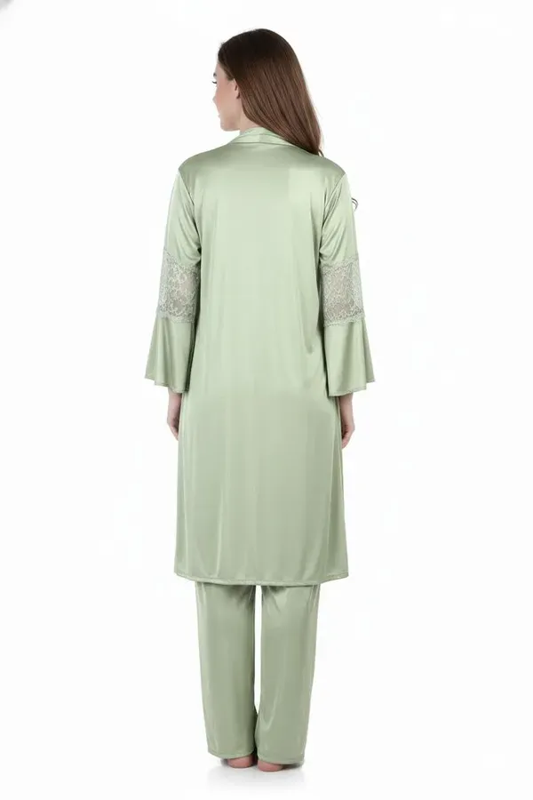 Green_Satin_Premium_Nighty_Set_For_Women