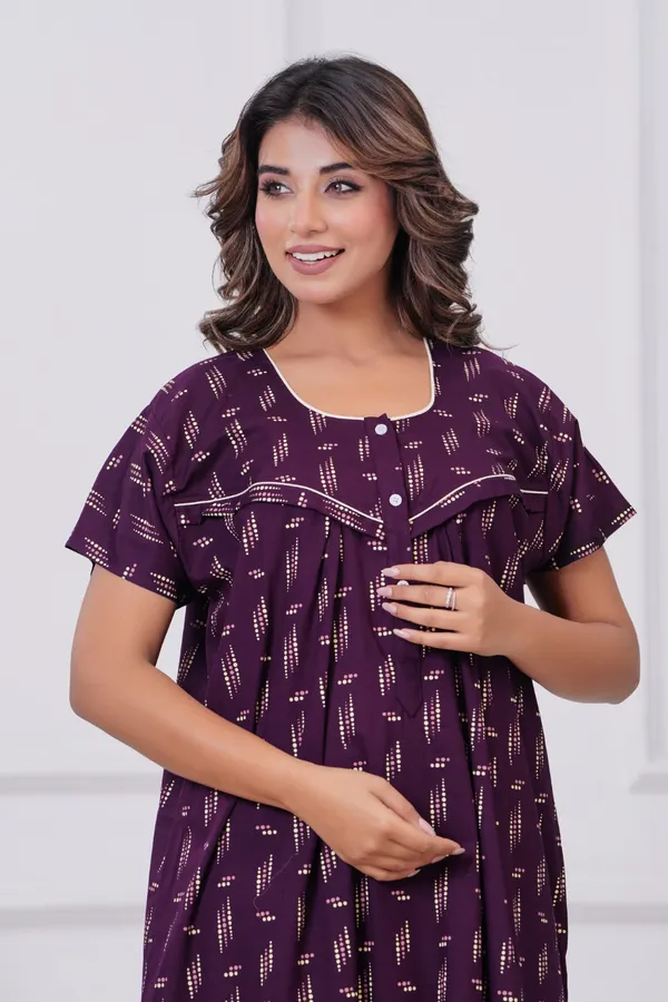 Purple_Cotton_Feeding_Maternity_Maxi_Nightdress_For_Women