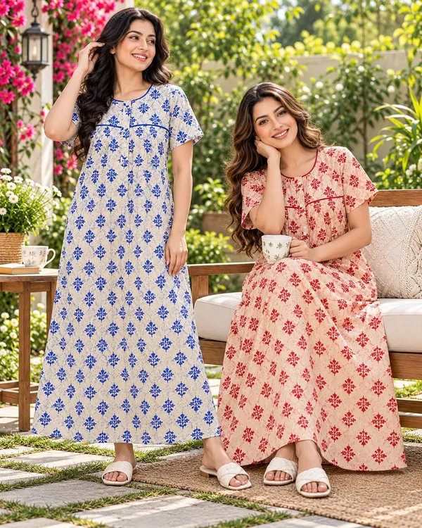 Maya_Print_Combo_of_2_Pure_Cotton_Floral_Print_Nighties_for_Women