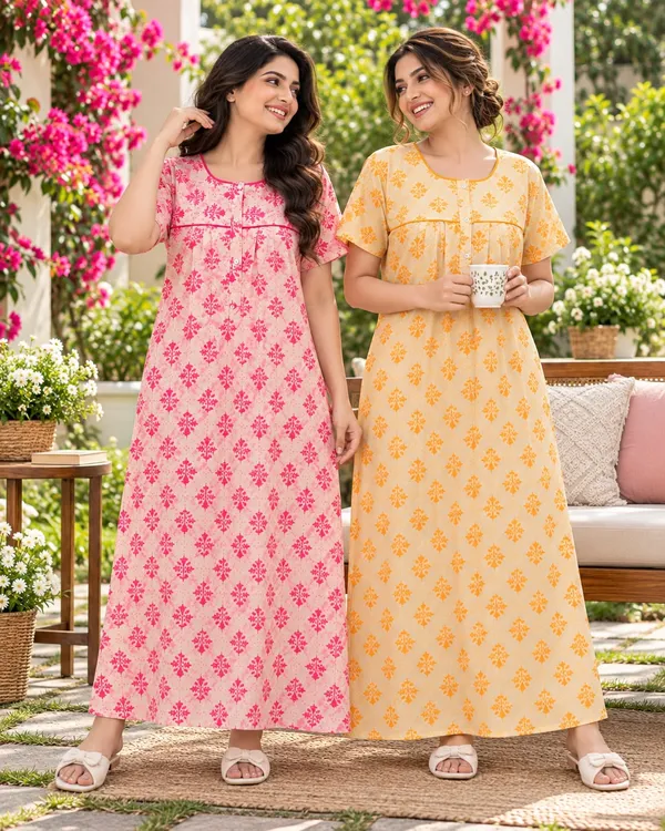 Maya_Print_Combo_of_2_Pure_Cotton_Floral_Print_Nighties_for_Women