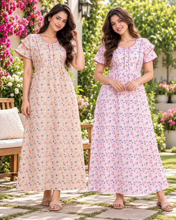 Maya_Print_Combo_of_2_Pure_Cotton_Floral_Print_Nighties_for_Women