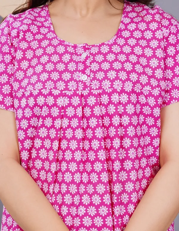 Pink_Cotton_Relaxed_Fit_Floral_Print_Nightdress_For_Women