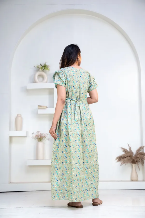 Green_Cotton_Flared_Floral_Print_Nightdress_For_Women