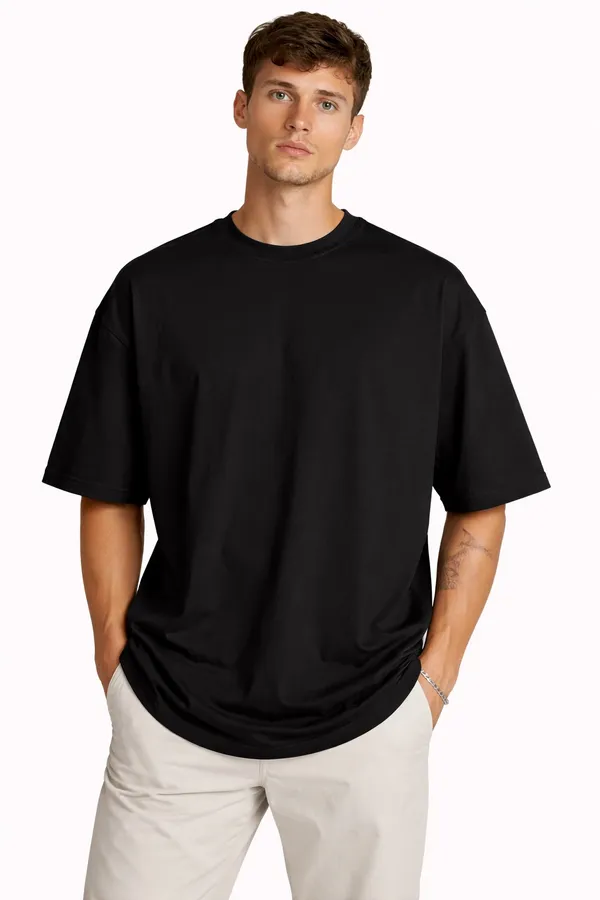 Black_Oversized_Crew_Neck_T-Shirt_for_Men