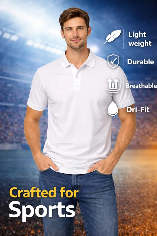 White_Dri-Fit_Sports_Polo_T-Shirt_for_Men