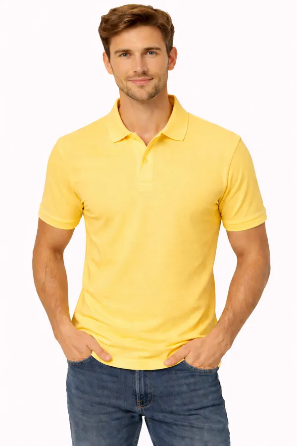 Yellow_Regular_Fit_Polo_T-Shirt_for_Men
