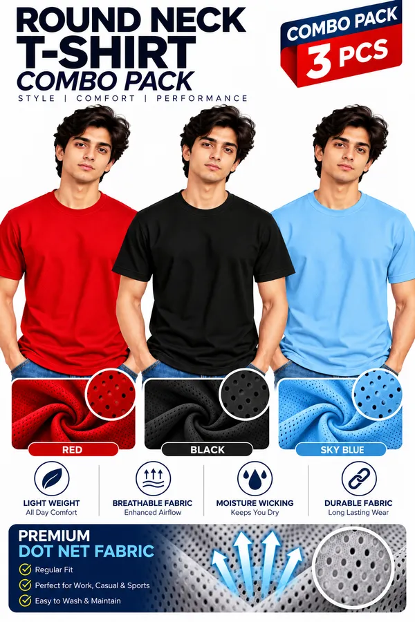 Multicolor_Dot_Net_Regular_Fit_T-Shirts_for_Men