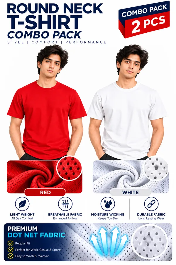 Red_And_White_Dot_Net_Regular_Fit_T-Shirt_Combo_for_Men