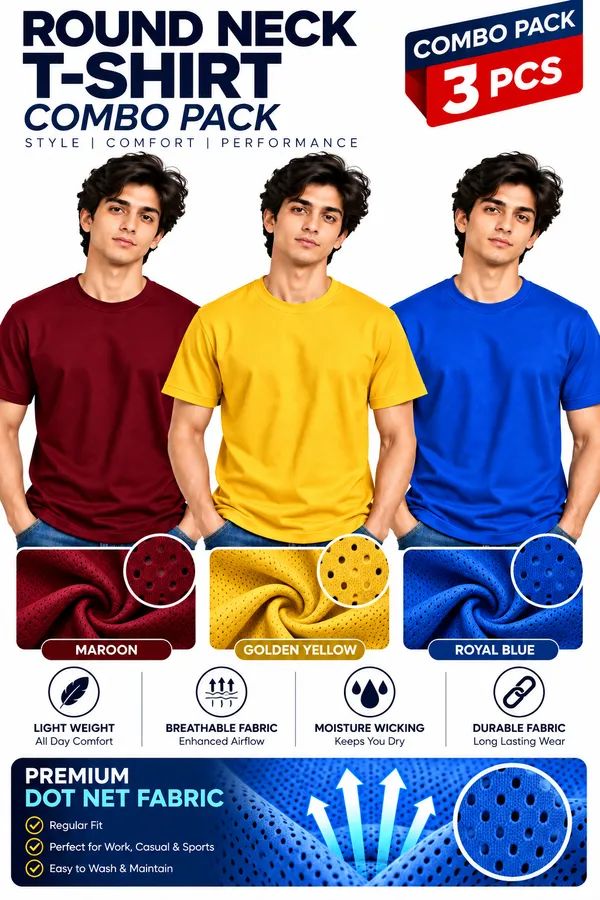Multicolor_Dot_Net_Regular_Fit_T-Shirt_Combo_Pack_For_Men