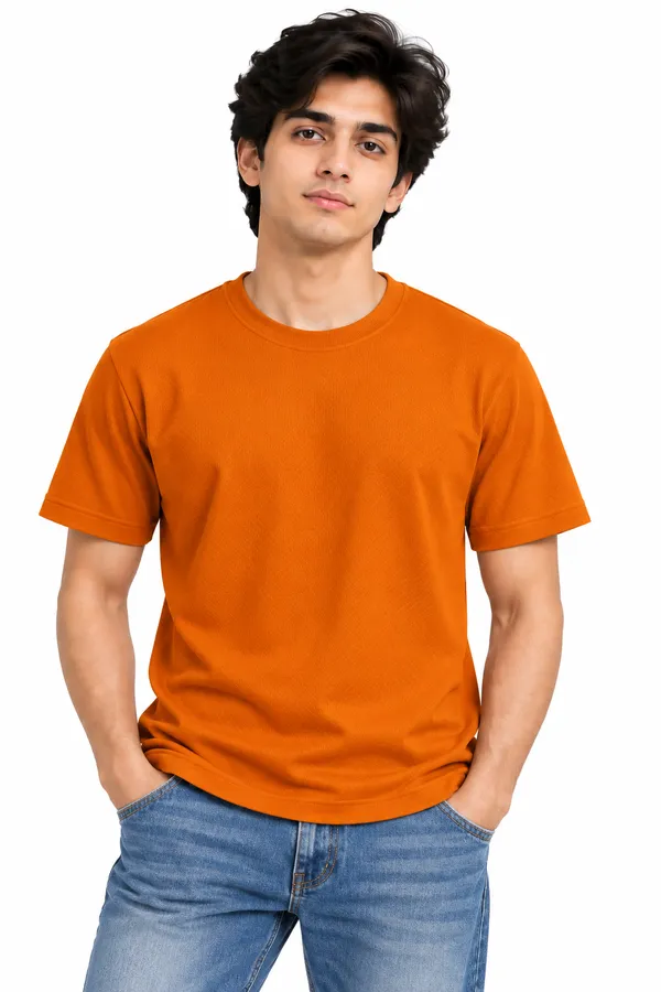 Orange_Dri_Fit_Regular_Fit_Sports_T-Shirt_For_Men