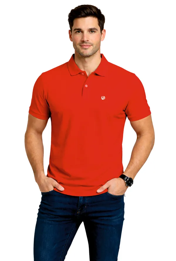 Red_Knit_Polo_T-Shirt_for_Men