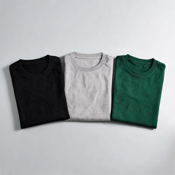 Black_Grey_Green_Dot_Net_Regular_Fit_T-Shirts_For_Men