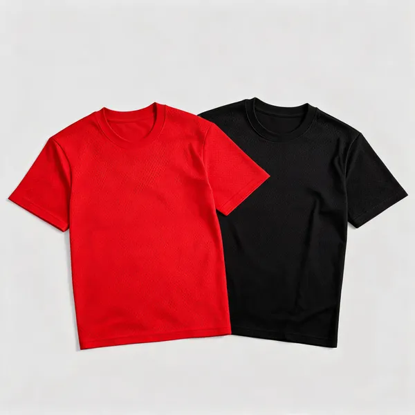 Red_Black_Dot_Net_Regular_Fit_Round_Neck_T-Shirts_Combo_for_Men