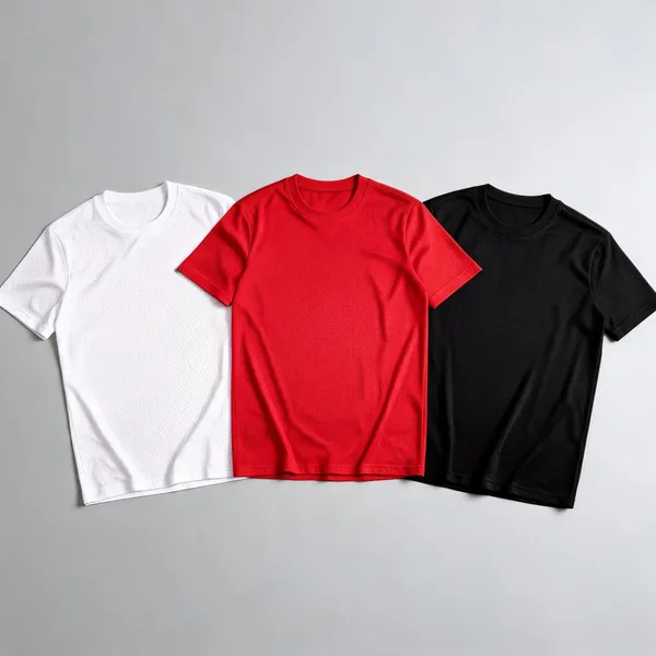 White_Red_Black_Dot_Net_Regular_Fit_Round_Neck_T-Shirts_Combo_for_Men