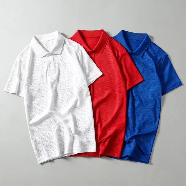 White_Red_Blue_Dot_Net_Regular_Fit_Polo_T-Shirt_Combo_Pack_for_Men
