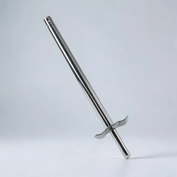 Metal_Silver_Crossguard_Decorative_Sword_Showpiece