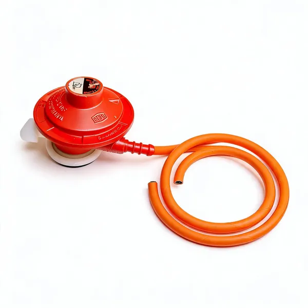 Metal_Red_Lpg_Gas_Regulator_With_Orange_Flexible_Hose_Set