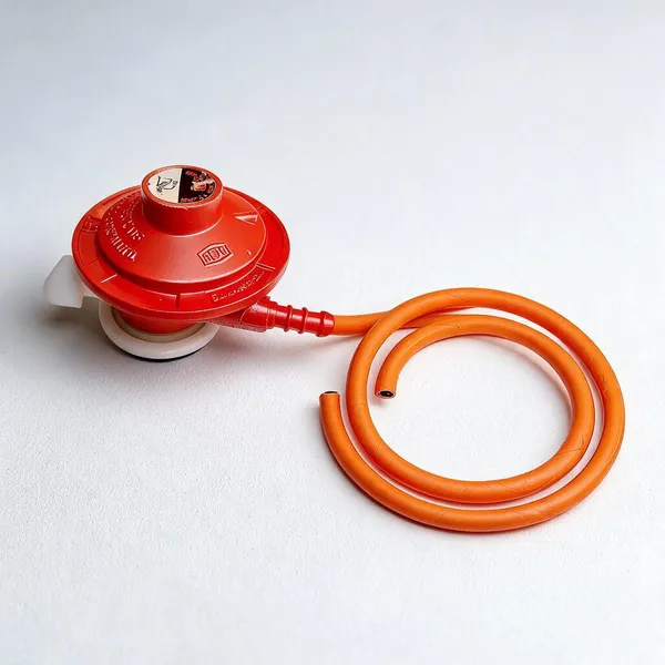 Metal_Red_Lpg_Gas_Regulator_With_Orange_Flexible_Hose_Set