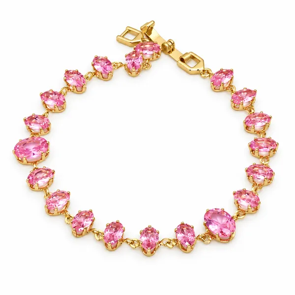 Pink_Stone_Gold_Tone_Bracelet_for_Women