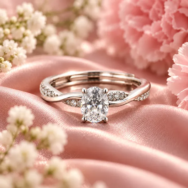 Oval_Clear_Stone_Solitaire_Ring_–_Adjustable_Silver-Tone_Twisted_Pavé_Band