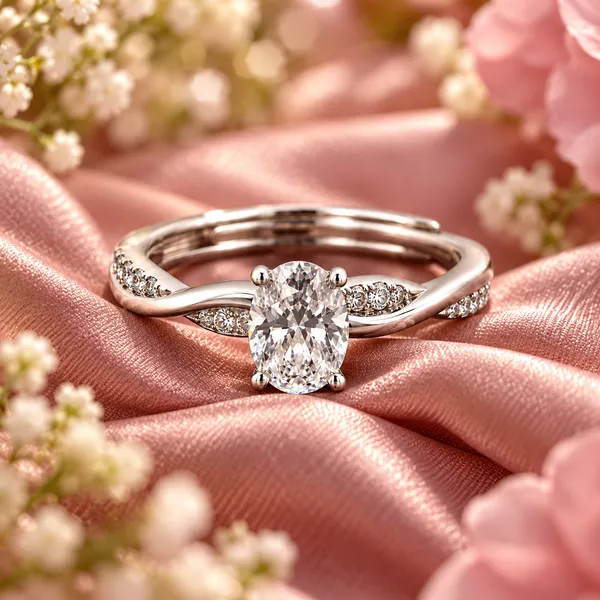 Oval_Clear_Stone_Solitaire_Ring_–_Adjustable_Silver-Tone_Twisted_Pavé_Band