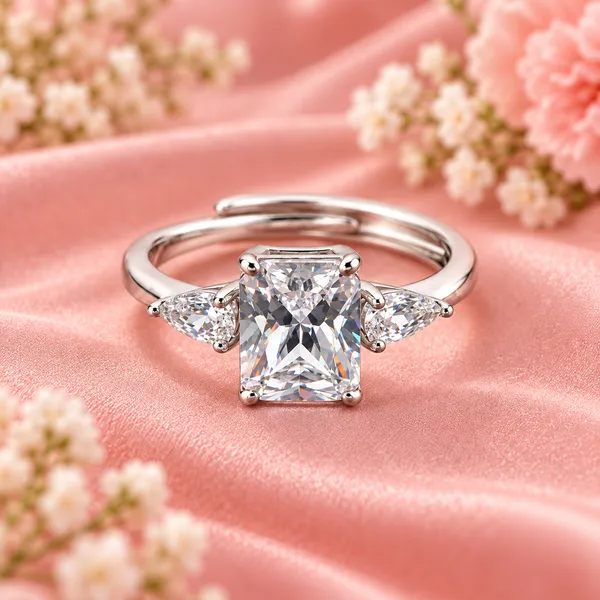 Elegant_Silver-Tone_Three-Stone_Radiant_Cut_Ring