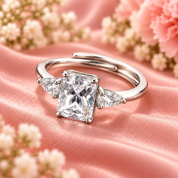 Elegant_Silver-Tone_Three-Stone_Radiant_Cut_Ring