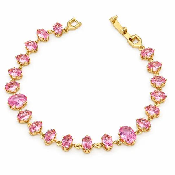 Pink_Stone_Gold_Tone_Bracelet_for_Women