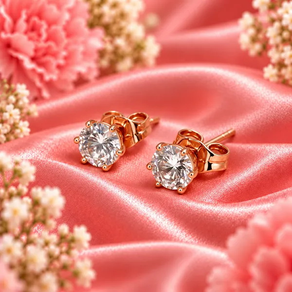 Rose_Gold_Stainless_Steel_Crystal_Stud_Earrings,_Round_Solitaire_CZ_Everyday_Earrings