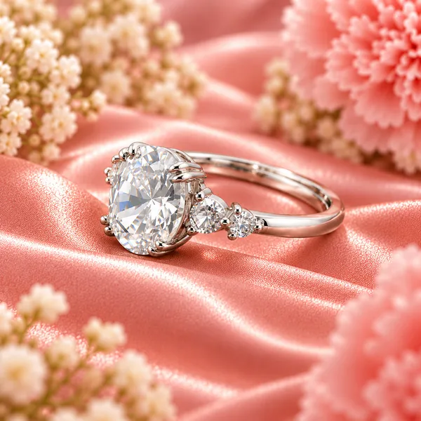 Oval_Clear_Stone_Ring_with_Sparkling_Side_Stones_–_Adjustable_Silver-Tone_Band
