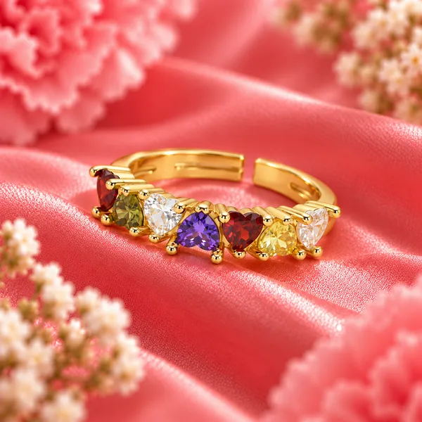 Elegant_Gold-Tone_Multi-Color_Heart_Crystal_Ring