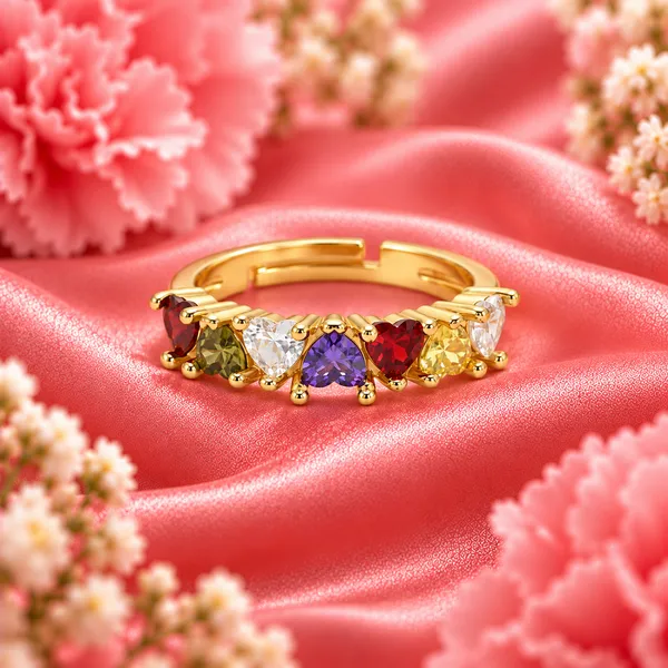 Elegant_Gold-Tone_Multi-Color_Heart_Crystal_Ring