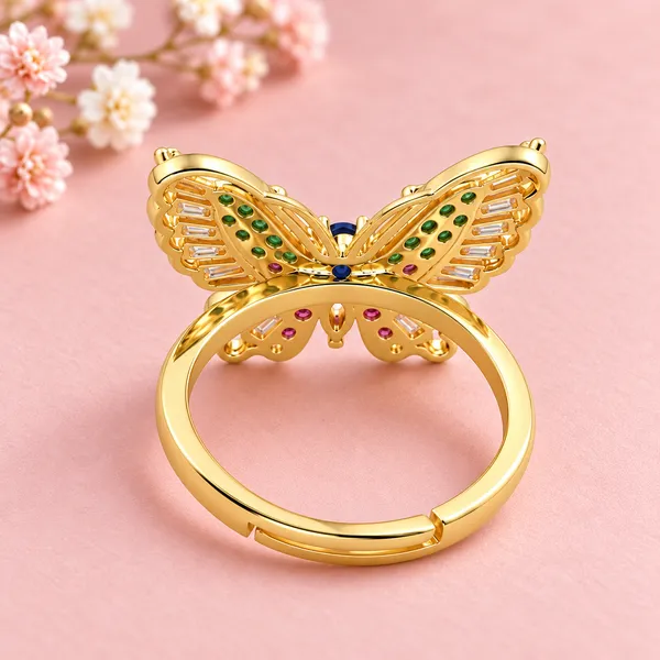 Gold-Tone_Butterfly_Ring_–_Delicate_Nature-Inspired_Jewelry