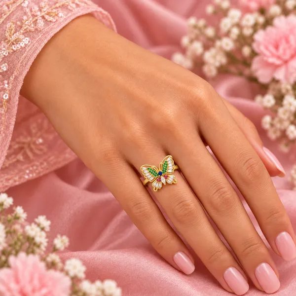 Gold-Tone_Butterfly_Ring_–_Delicate_Nature-Inspired_Jewelry