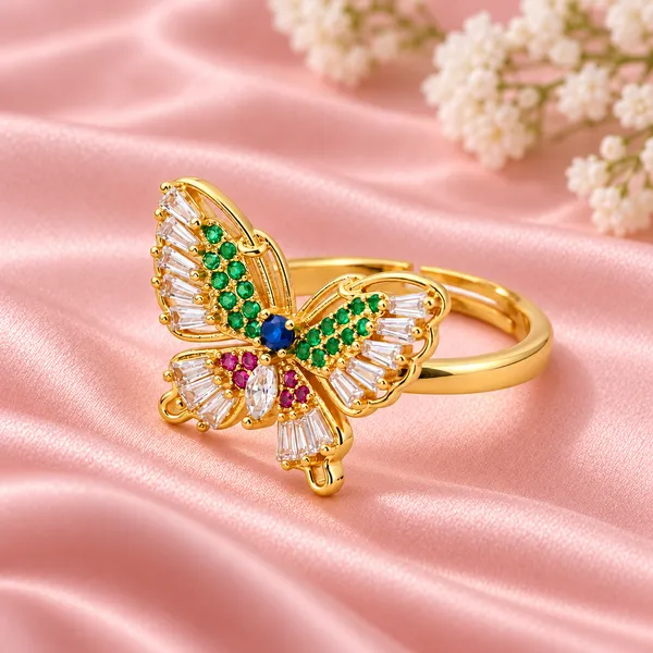 Gold-Tone_Butterfly_Ring_–_Delicate_Nature-Inspired_Jewelry