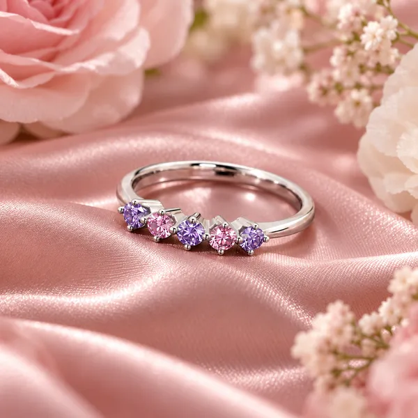 Elegant_Silver-Tone_Multi-Color_Crystal_Band_Ring