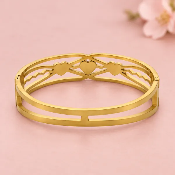 Golden_Triple_Heart_Bangle_with_Sparkling_Stone_Details