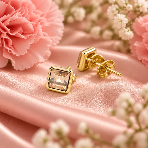 Elegant_Gold-Tone_Champagne_Crystal_Square_Stud_Earrings
