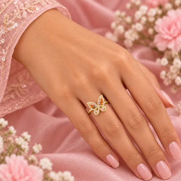 Gold-Tone_Butterfly_Ring_–_Delicate_Nature-Inspired_Jewelry