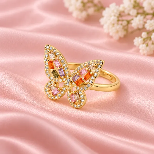 Gold-Tone_Butterfly_Ring_–_Delicate_Nature-Inspired_Jewelry
