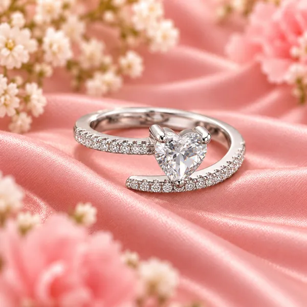 Heart-Shaped_Clear_Stone_Bypass_Ring_–_Adjustable_Silver-Tone_Pavé_Band