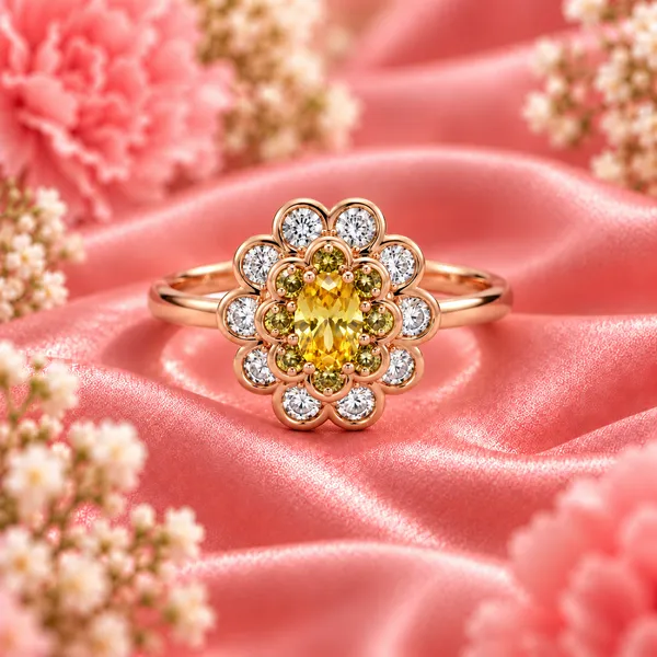 Yellow_Oval_CZ_Flower_Ring_–_Floral_Halo_in_Rose_Gold_Tone_Stainless_Steel