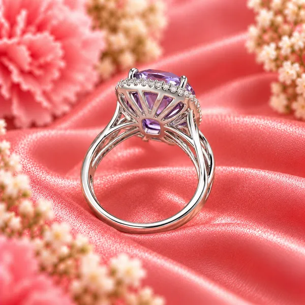 Elegant_Silver-Tone_Purple_Crystal_Halo_Statement_Ring