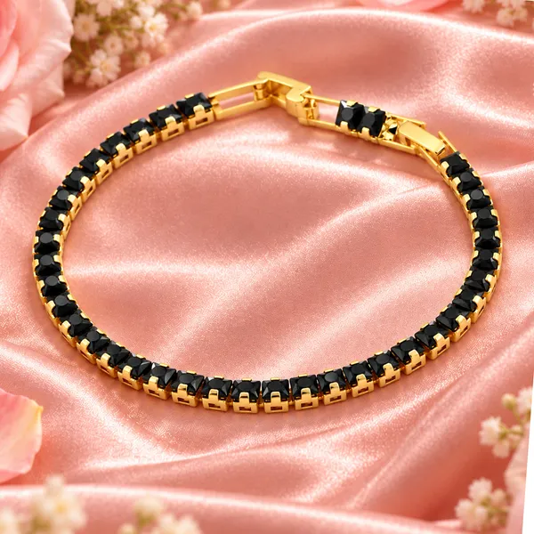 Elegant_Gold-Tone_Black_Crystal_Tennis_Bracelet_for_Women