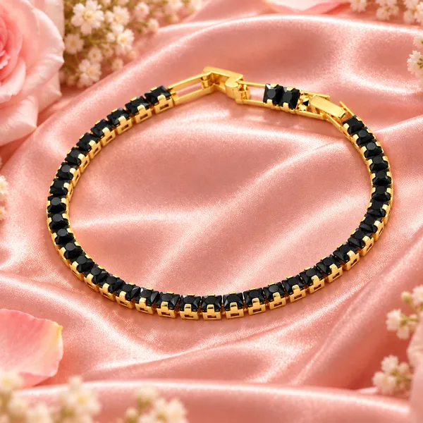 Elegant_Gold-Tone_Black_Crystal_Tennis_Bracelet_for_Women