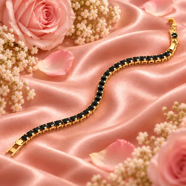 Elegant_Gold-Tone_Black_Crystal_Tennis_Bracelet_for_Women