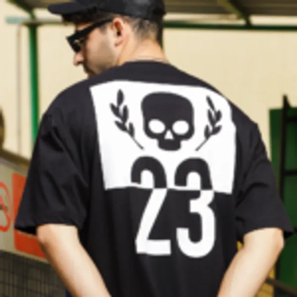 Logo_23_Crew_Neck_Tee_Black_Unisex